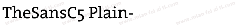 TheSansC5 Plain字体转换